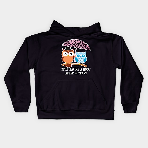 Still Having A Hoot After 57th years - Gift for wife and husband Kids Hoodie by bestsellingshirts